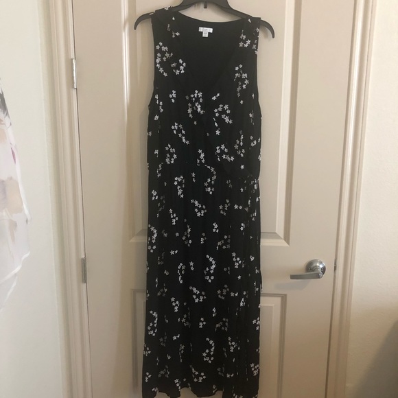 NWOT J.JILL Sleeveless Ruffle-Trimmed Maxi Dress - Picture 2 of 6